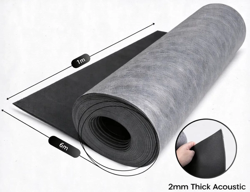 AISLANTE ACUSTICO FLEXIBLE PARA PAREDES Y TECHOS 1X6M - 2