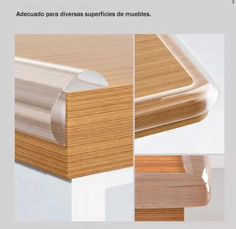 PROTECTOR DE ESQUINAS DE SILICONA TRANSPARENTE PARA MUEBLES 6M - 5