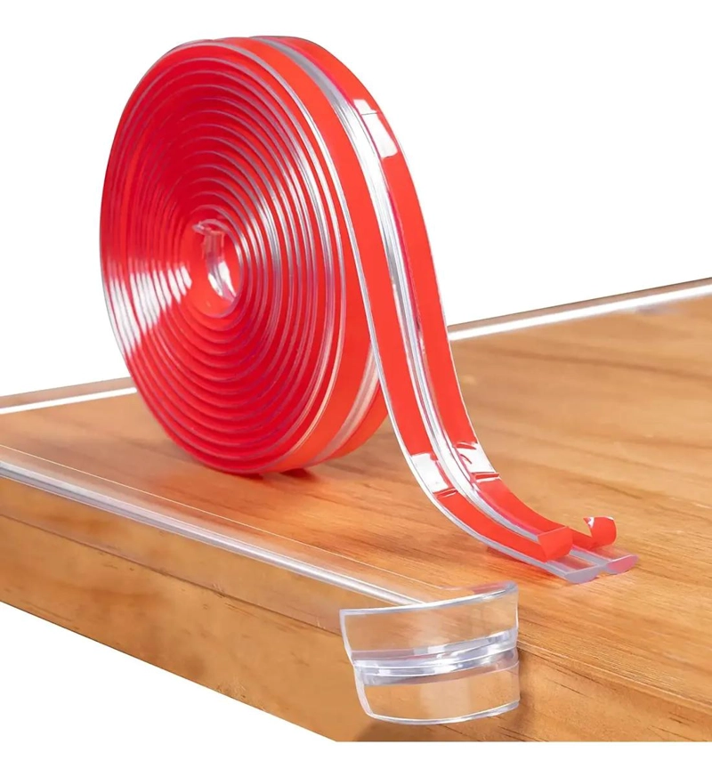 PROTECTOR DE ESQUINAS Y BORDES DE SILICONA TRANSPARENTE 600CM - 3