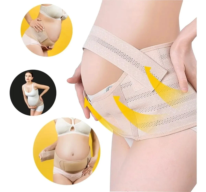 FAJA MATERNAL AJUSTABLE PARA SOPORTE PRENATAL CON 3 BANDAS - 1