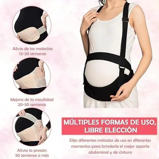 FAJA MATERNAL AJUSTABLE PARA EMBARAZO Y POSTPARTO - 6