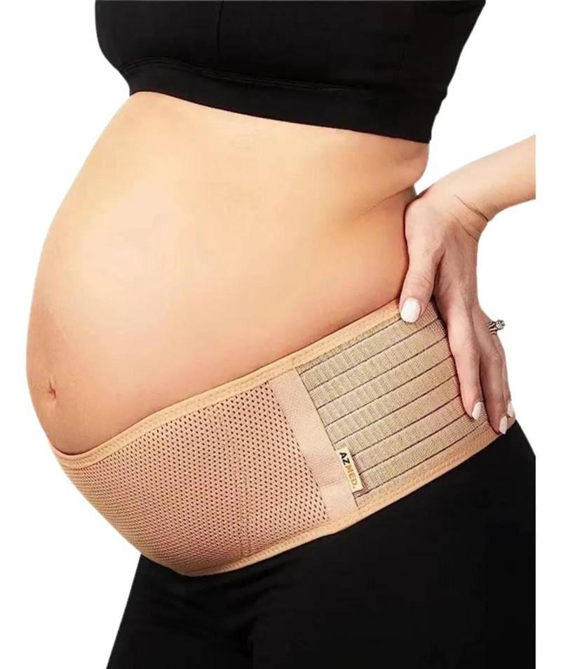 FAJA AJUSTABLE SOPORTE MATERNAL PARA EMBARAZO BEIGE - 1
