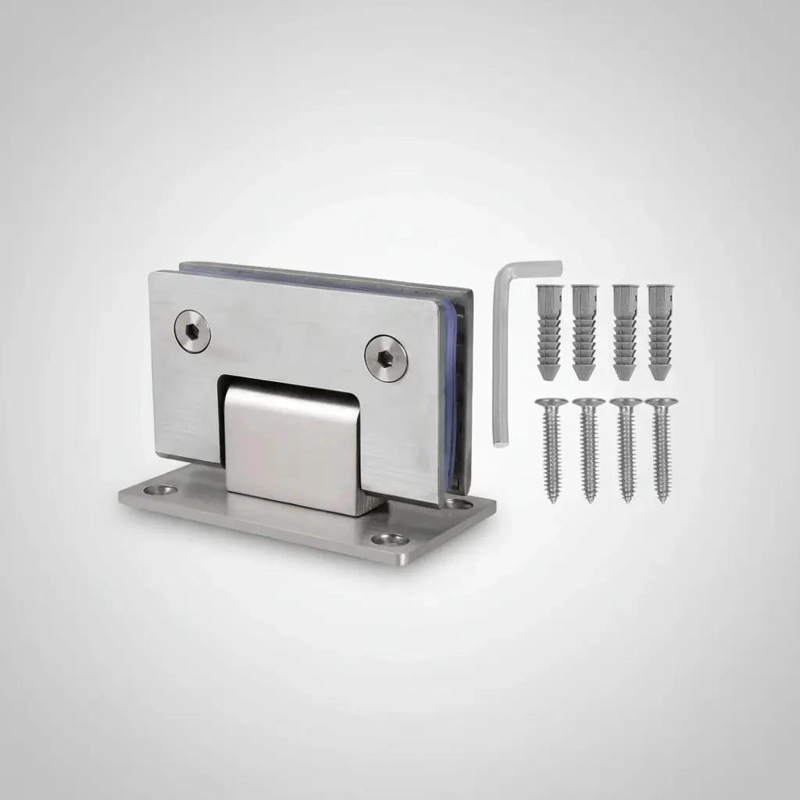 BISAGRAS DE 90 GRADOS PARA PUERTAS DE DUCHA DE VIDRIO RESISTENTES - 6