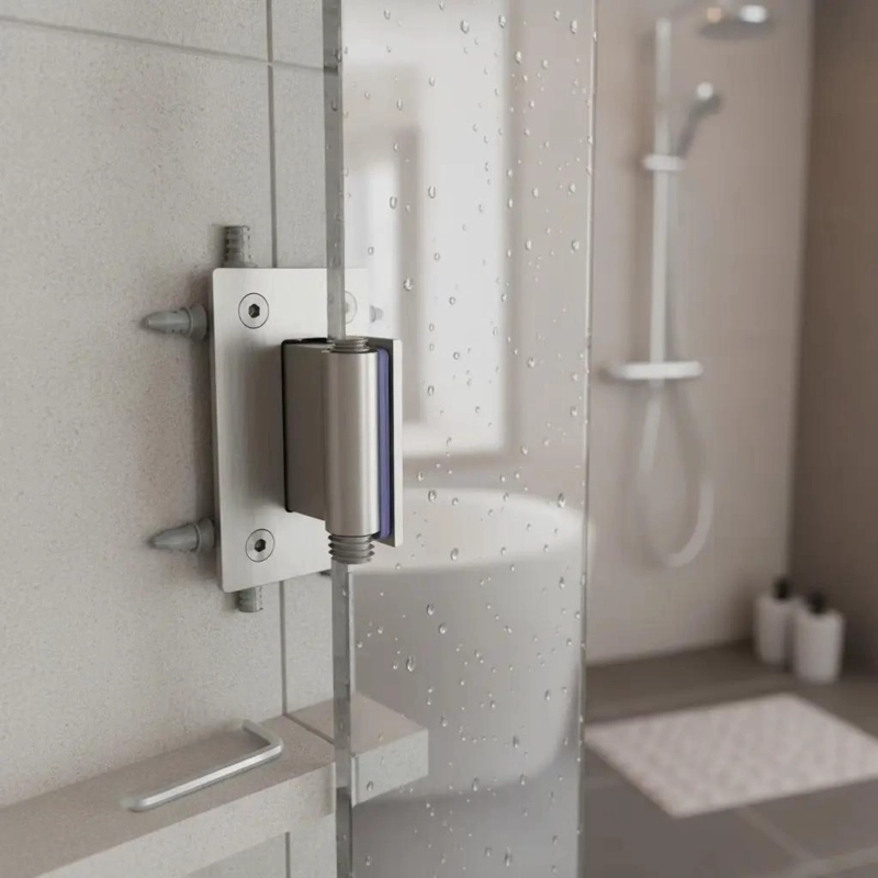 BISAGRAS DE 90 GRADOS PARA PUERTAS DE DUCHA DE VIDRIO RESISTENTES - 7
