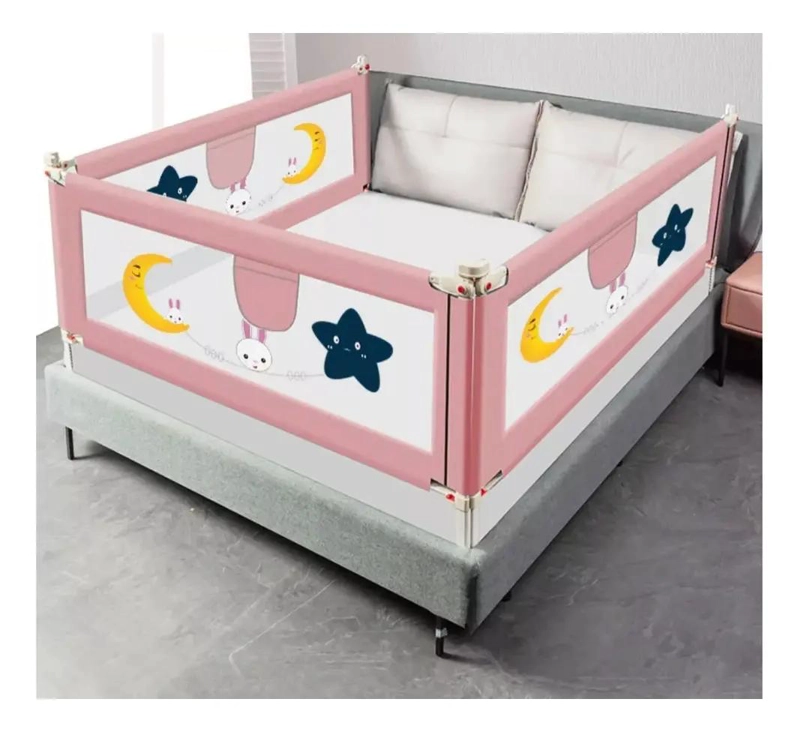 BARANDA DE SEGURIDAD PLEGABLE PARA CAMA DE NIÑOS 180CM - 1