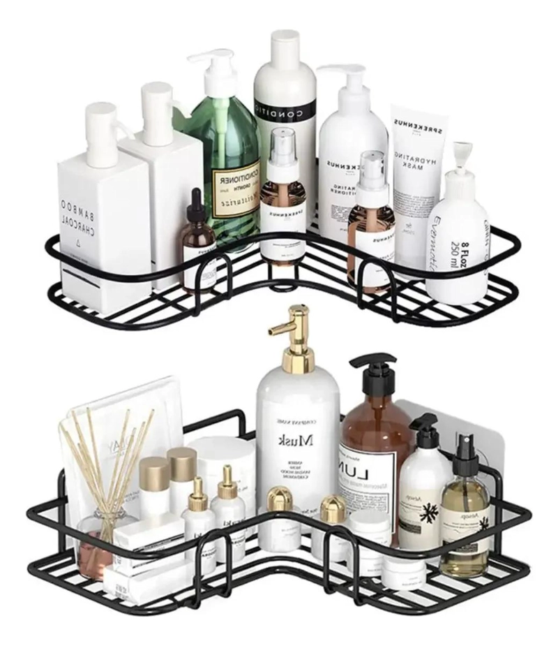 SET DE 2 ESQUINERO ORGANIZADOR DUCHA BAÑO INOXIDABLE - 1