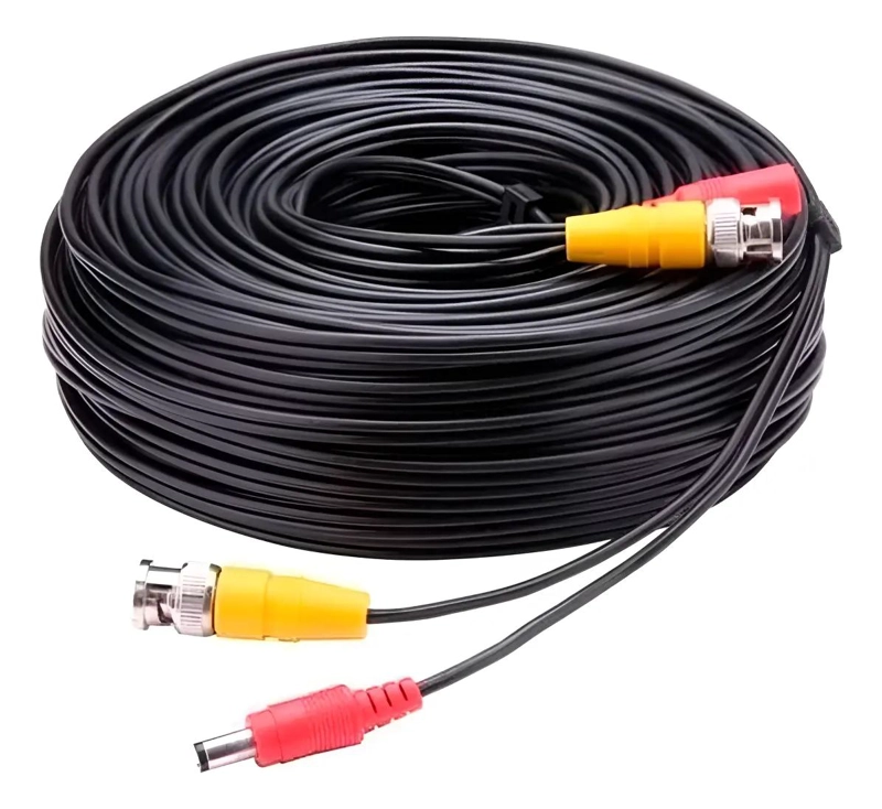 CABLE DE SEGURIDAD PARA CAMARAS 30 METROS CON VIDEO Y CORRIENTE - 1