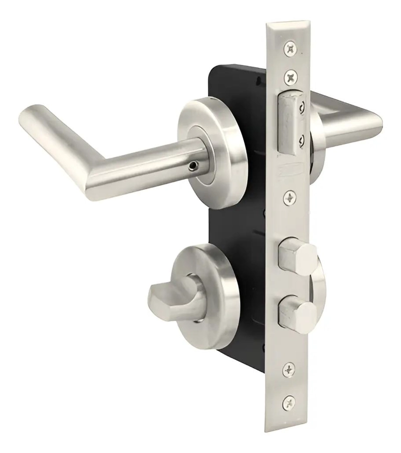 CERRADURA CON MANILLA PARA BAÑO Y DORMITORIO ACERO INOXIDABLE - 1