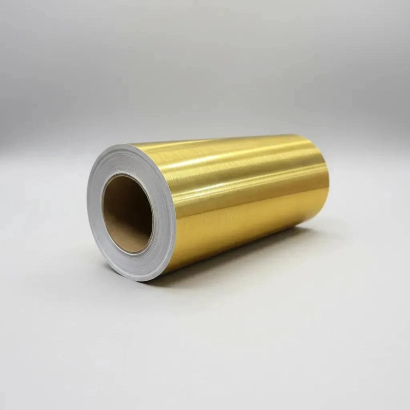 VINILO ADHESIVO DECORATIVO DORADO CEPILLADO 30 CM X 5 M - 6