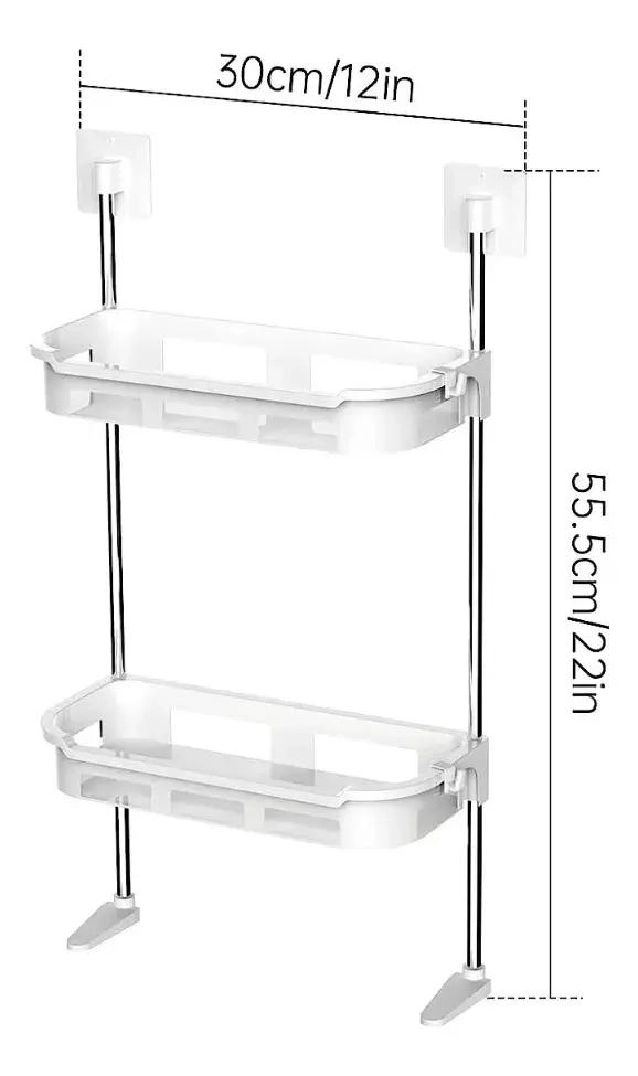 ESTANTE ESQUINERO ORGANIZADOR DE 3 NIVELES PARA BAÑO Y COCINA - 2