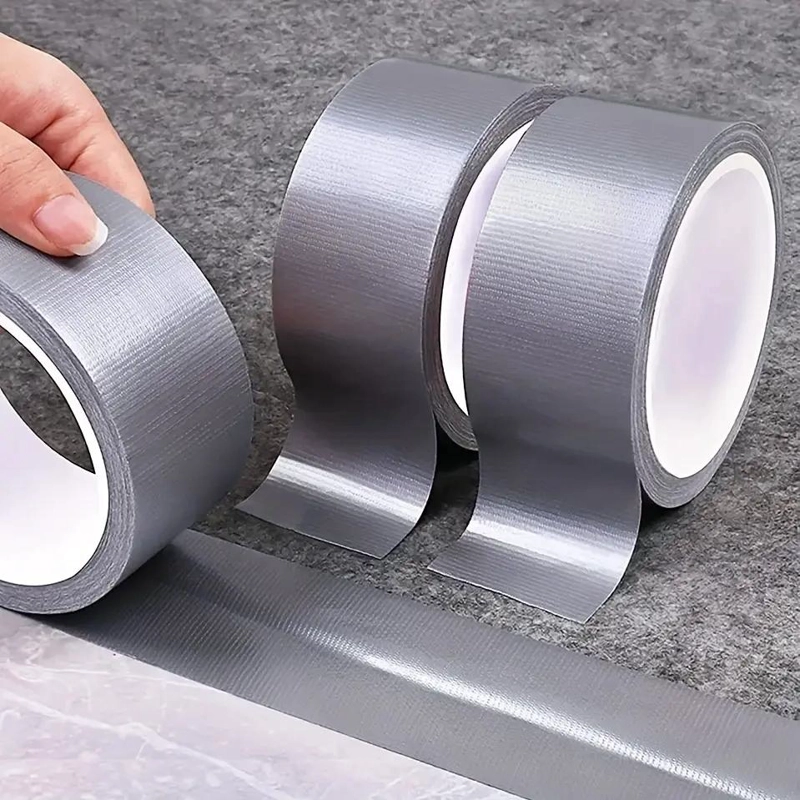 CINTA ADHESIVA MULTIUSO IMPERMEABLE 50 METROS GRIS - 2