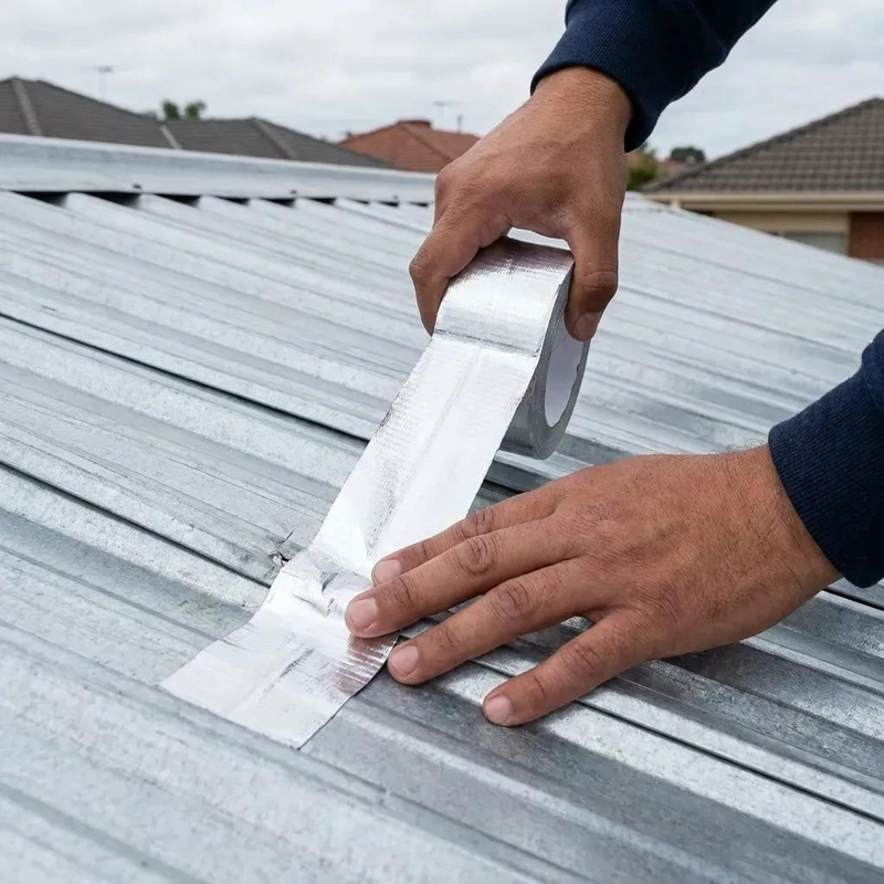 CINTA BUTILO IMPERMEABLE PARA REPARACION DE TECHOS Y GOTERAS - 4