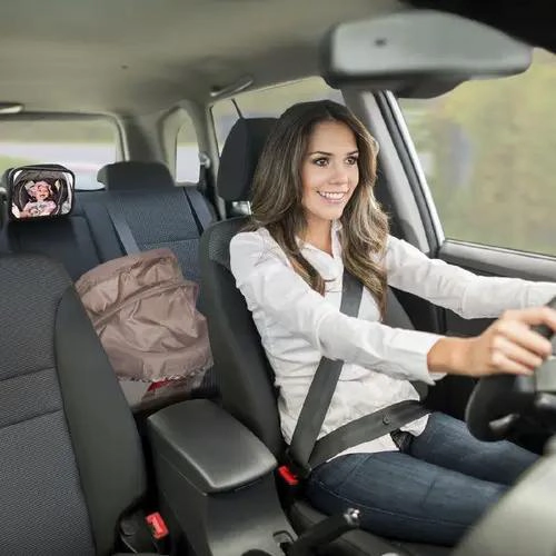 ESPEJO RETROVISOR AJUSTABLE PARA SEGURIDAD DE BEBE S EN AUTO - 3