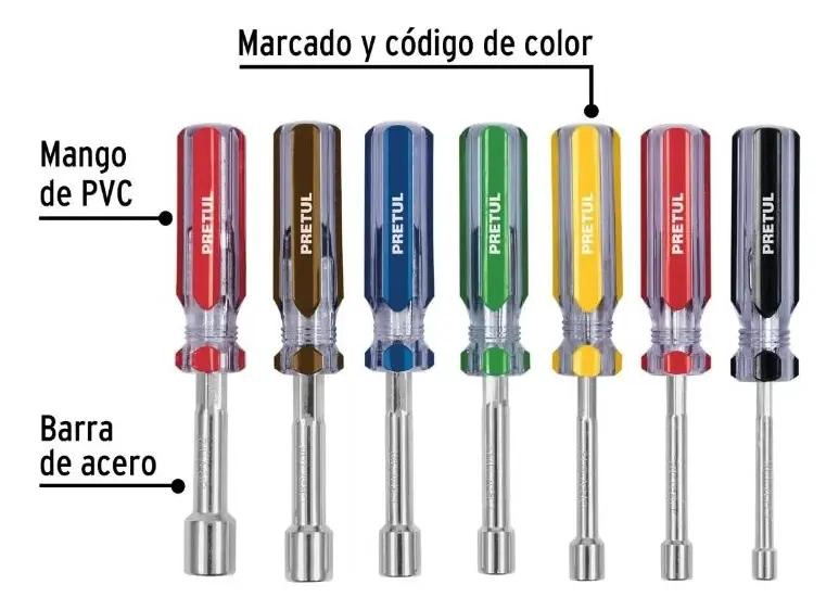 JUEGO DE DESTORNILLADORES DE LLAVE DE TUBO 7 PIEZAS - 3