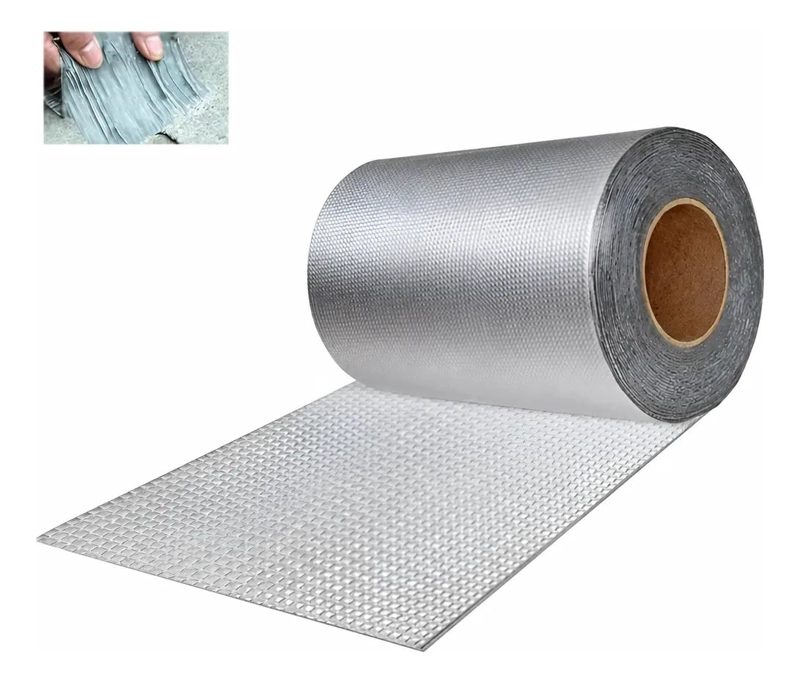 CINTA SELLADORA DE ALUMINIO BUTILICA PARA REPARACIONES 10CMX5M - 1