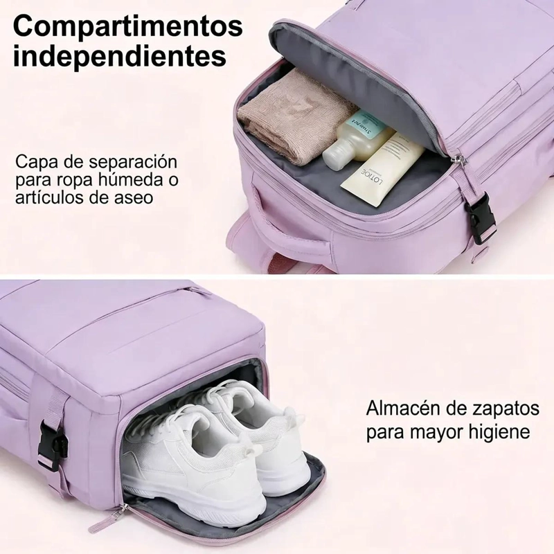 MOCHILA MULTIUSO IMPERMEABLE 35L PARA LAPTOP DE 15.6 PULGADAS - 4