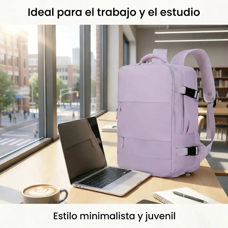MOCHILA MULTIUSO IMPERMEABLE 35L PARA LAPTOP DE 15.6 PULGADAS - 6