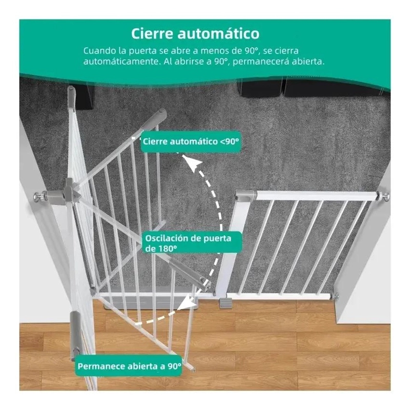 REJA DE SEGURIDAD PARA ESCALERA Y PUERTA 104-111 CM - 5