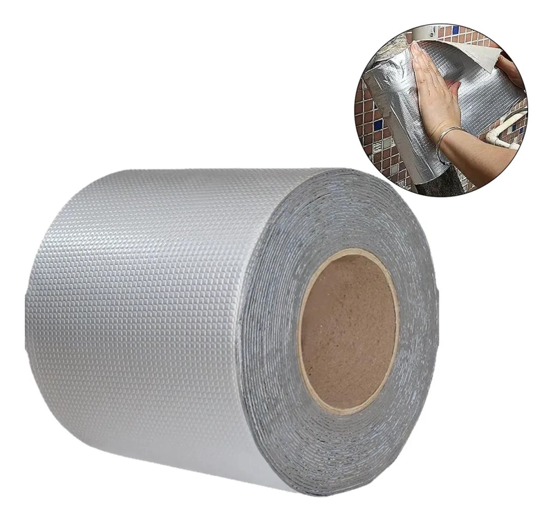 CINTA SELLADORA BUTILO 20CM X 10M PARA REPARACIONES EN TECHOS - 1