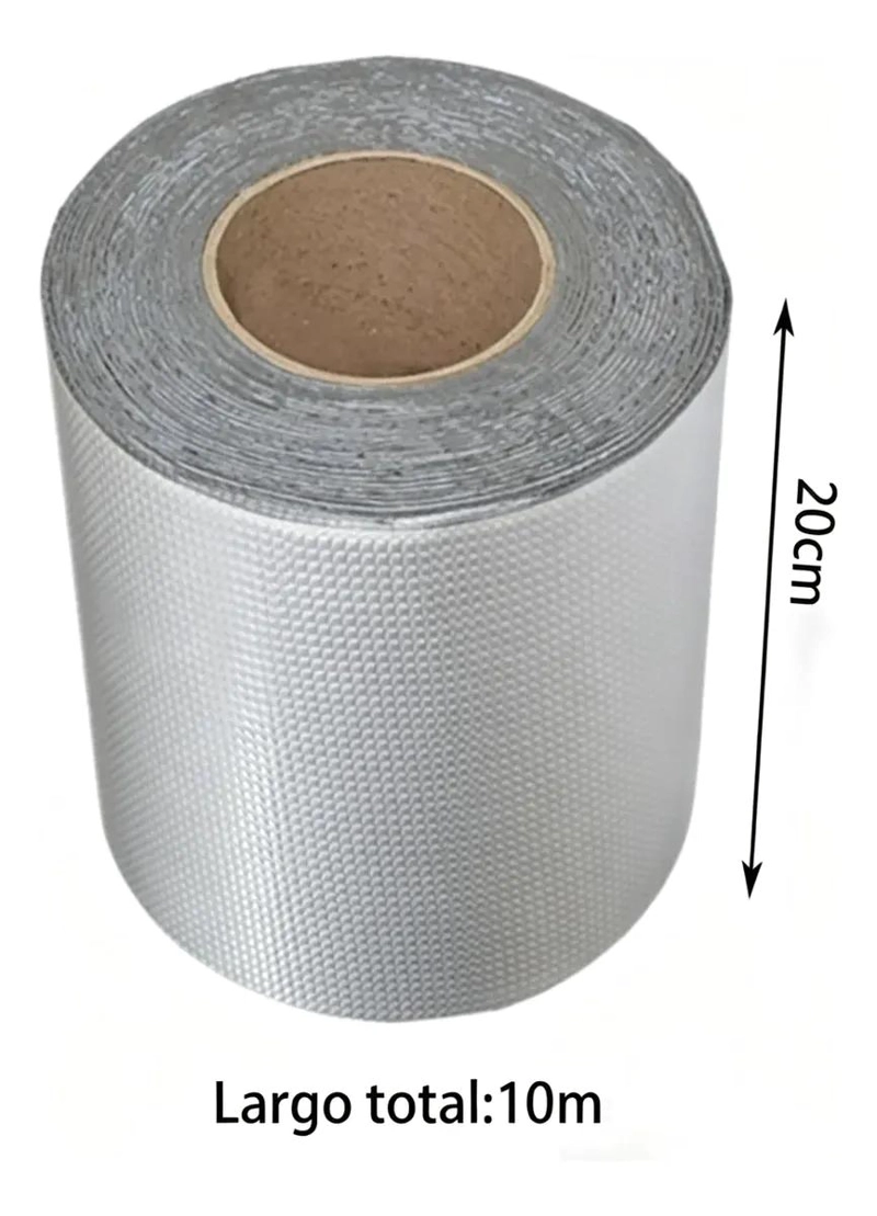 CINTA SELLADORA BUTILO 20CM X 10M PARA REPARACIONES EN TECHOS - 2