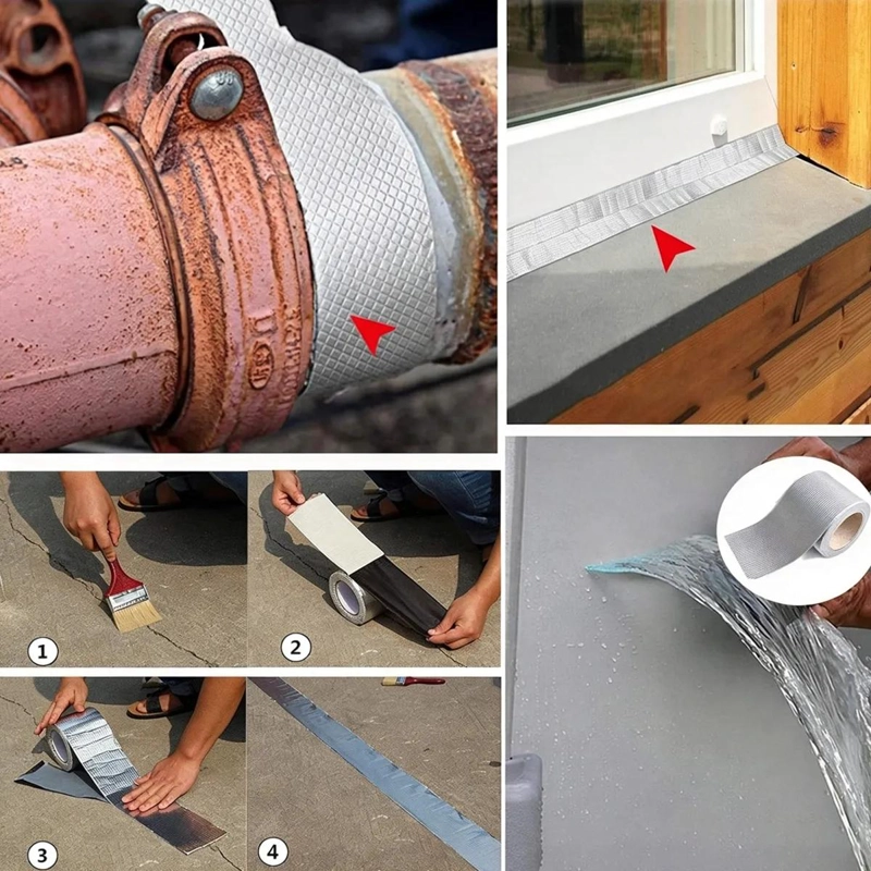 CINTA SELLADORA BUTILO 20CM X 10M PARA REPARACIONES EN TECHOS - 5