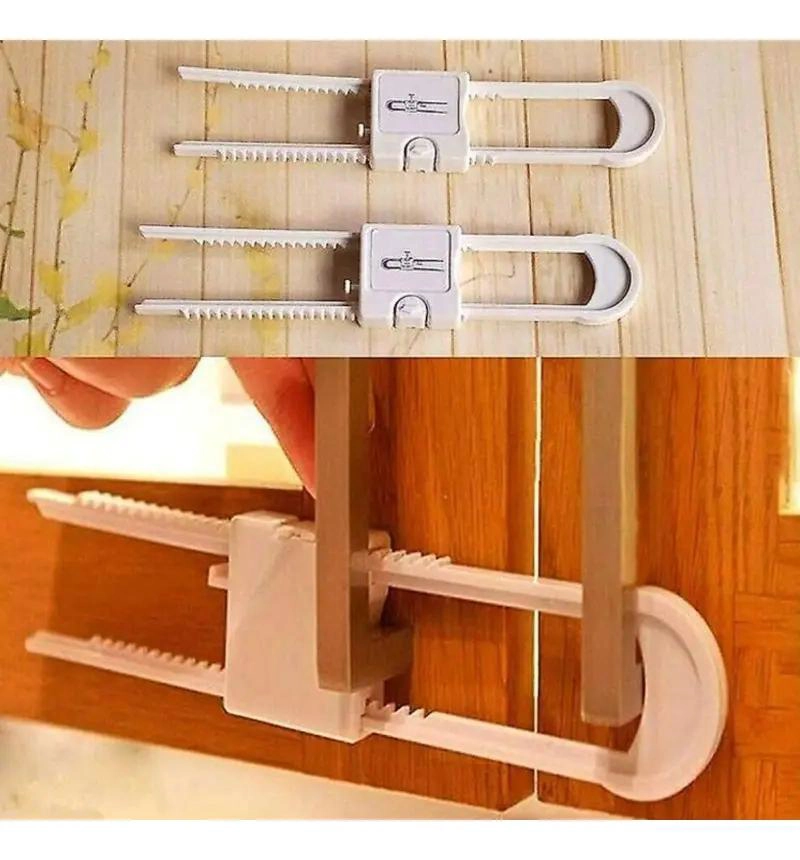 KIT DE 2 CERRADURAS DE SEGURIDAD PARA PUERTA DE ARMARIO - 5