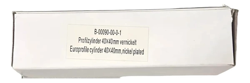 CILINDRO DE SEGURIDAD EUROPERFIL 40X40 MM NIQUELADO - 3