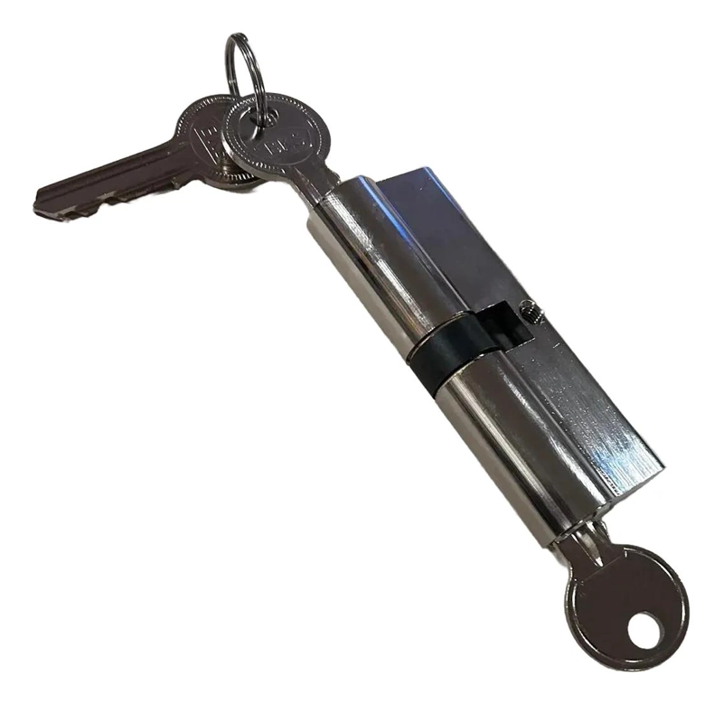 CILINDRO DE SEGURIDAD EUROPERFIL 40X40 MM NIQUELADO - 4