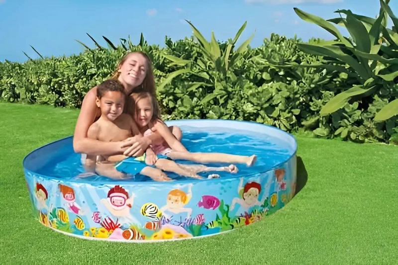 PISCINA REDONDA INFANTIL 152 CM DE DIAMETRO AZUL CLARO - 2
