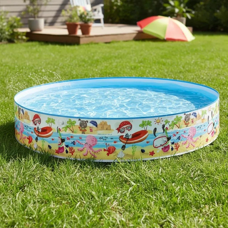 PISCINA REDONDA INFANTIL 152 CM DE DIAMETRO AZUL CLARO - 6