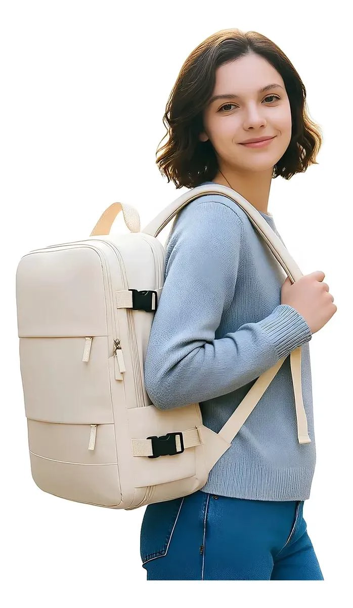 MOCHILA DE VIAJE IMPERMEABLE 35 L CON COMPARTIMENTO PARA LAPTOP - 1