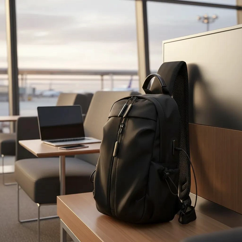 MOCHILA IMPERMEABLE ESCOLAR Y DE VIAJE CON PUERTO USB 20L - 1