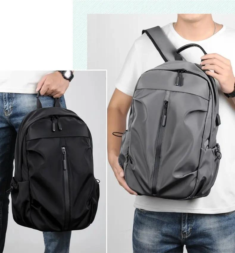 MOCHILA IMPERMEABLE ESCOLAR Y DE VIAJE CON PUERTO USB 20L - 2