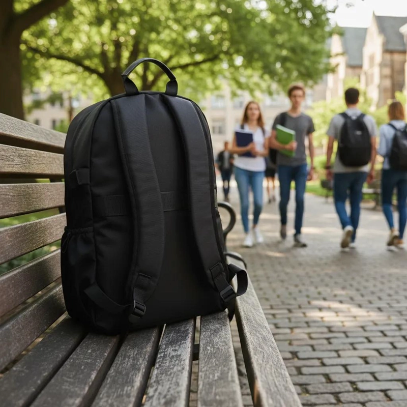 MOCHILA IMPERMEABLE ESCOLAR Y DE VIAJE CON PUERTO USB 20L - 4