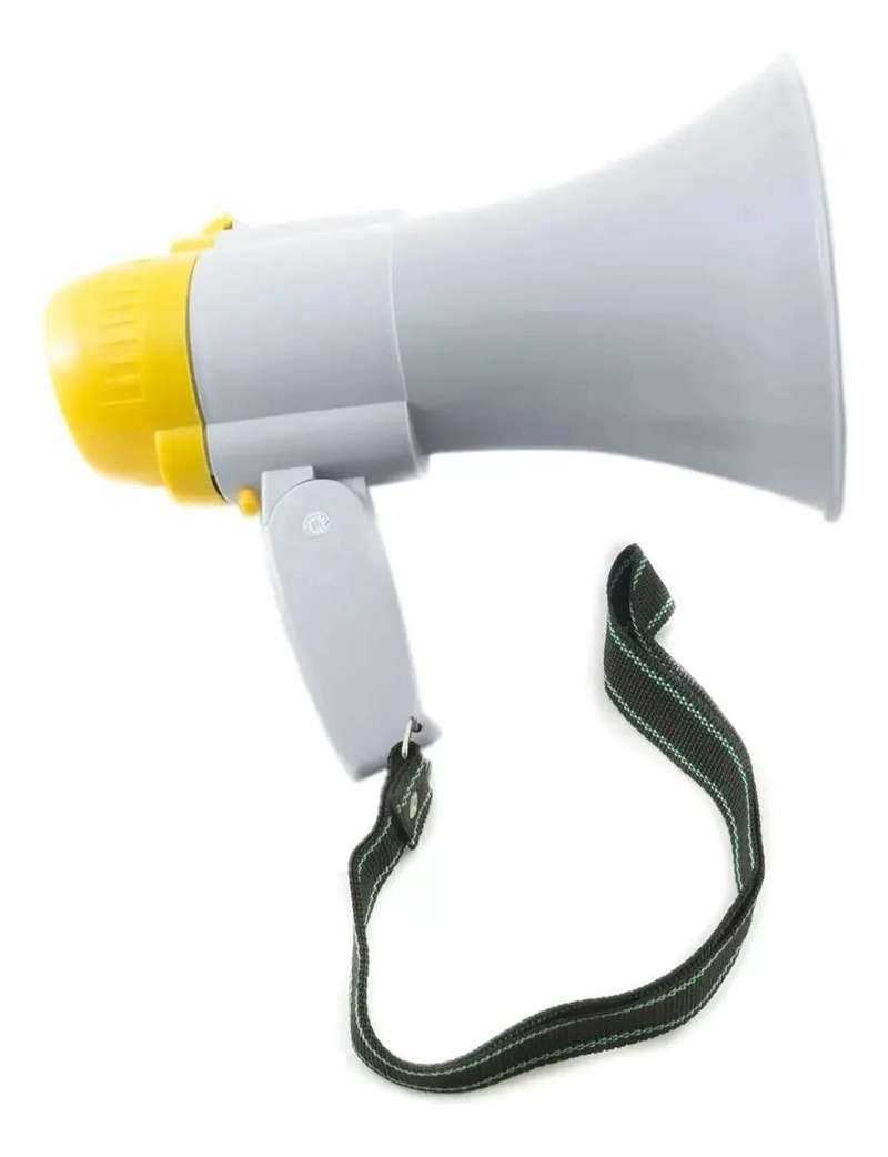 MEGAFONO PORTATIL RECARGABLE CON GRABACION Y SIRENA - 3
