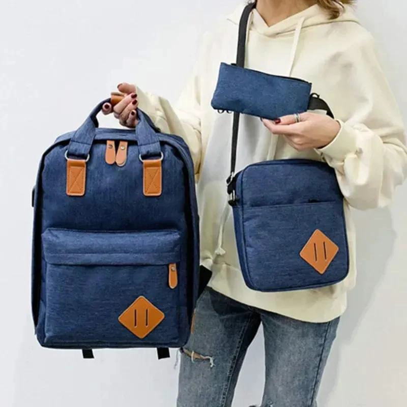 SET DE MOCHILA, BANDOLERA Y ESTUCHE PARA NOTEBOOK - 7