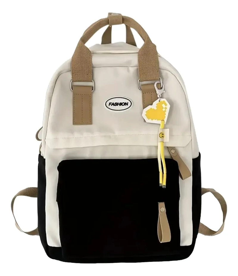 MOCHILA JUVENIL CASUAL IMPERMEABLE CON COMPARTIMENTOS - 1