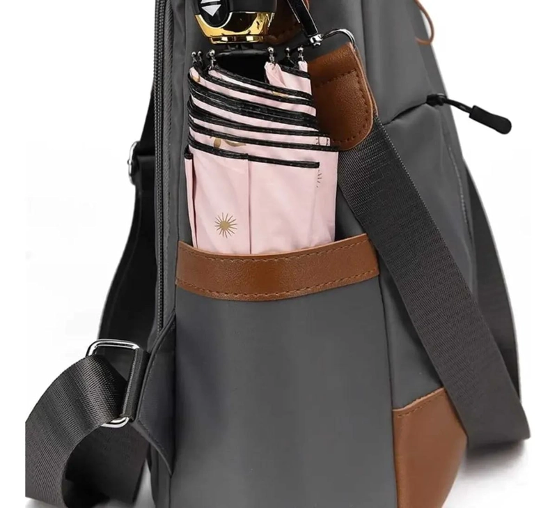 MOCHILA JUVENIL IMPERMEABLE ANTIRROBO CON MULTIPLES BOLSILLOS - 4