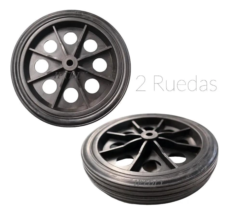 SET DE 2 RUEDAS MACIZAS DE 18 CM PARA CARRO YEGUA - 1