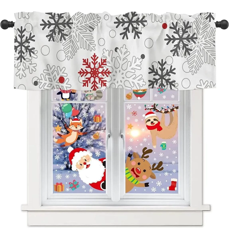CORTINAS CORTAS DECORATIVAS PARA VENTANAS CON BOLSILLO - 2