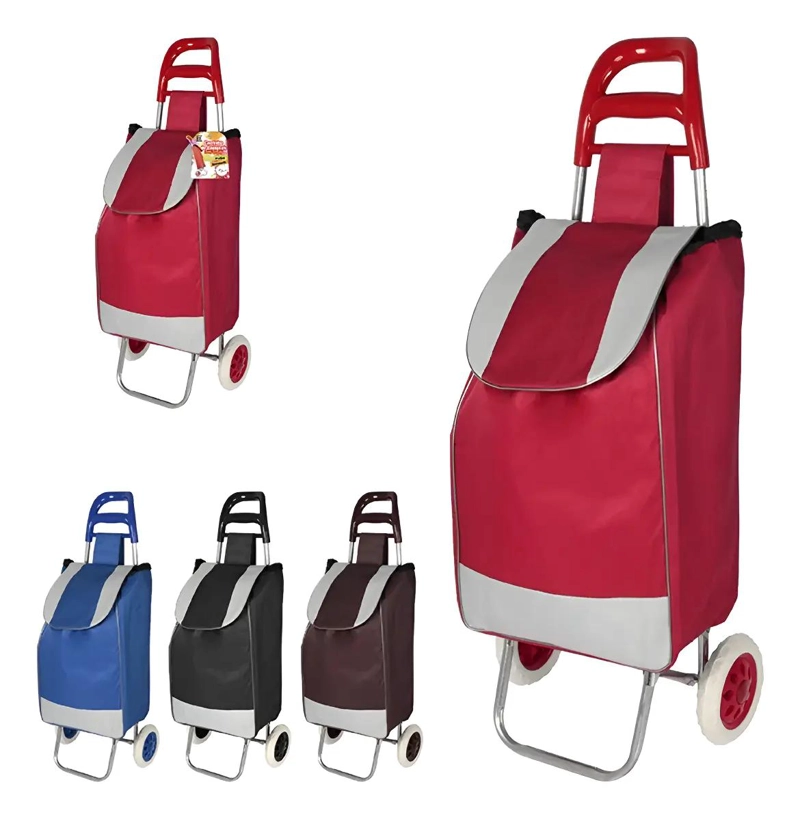 CARRO DE COMPRAS MULTIFUNCIONAL CON RUEDAS RESISTENTES - 1