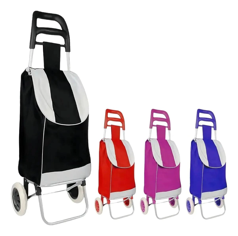 CARRO DE COMPRAS MULTIFUNCIONAL CON RUEDAS RESISTENTES - 2