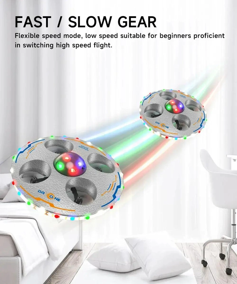 DRONE CONTROL REMOTO CUATRO EJES CON LUZ LED - 2