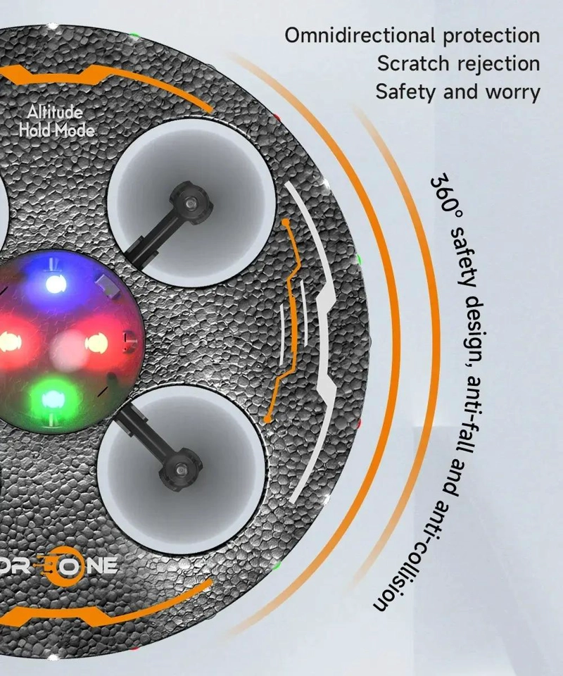 DRONE CONTROL REMOTO CUATRO EJES CON LUZ LED - 7