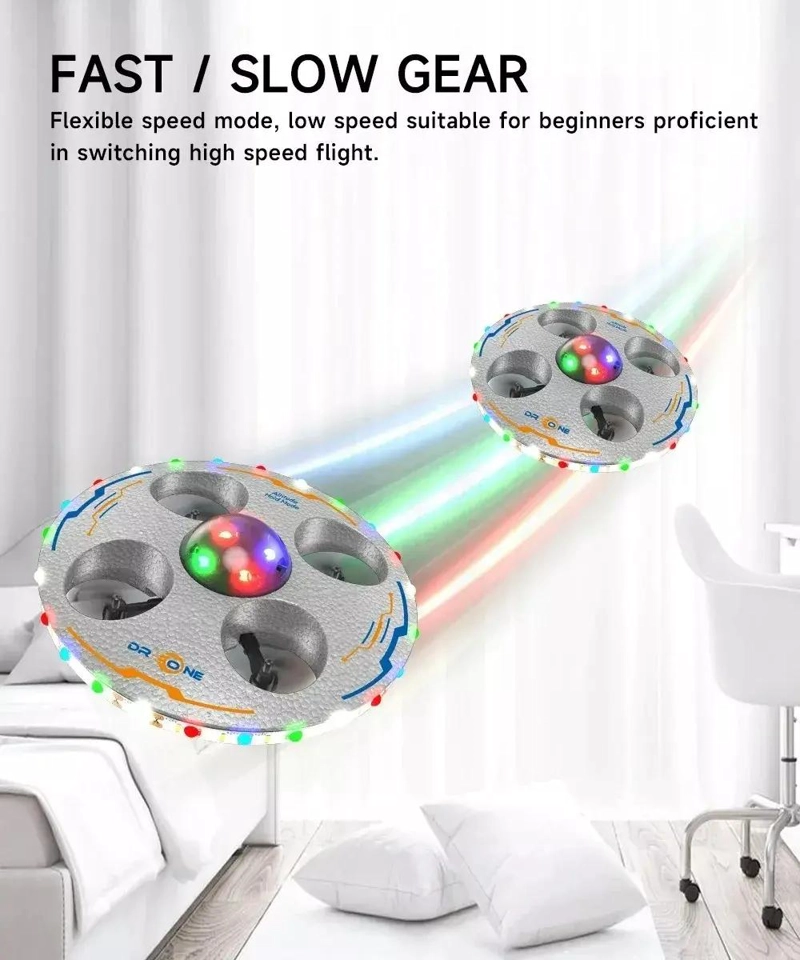 DRONE CONTROL REMOTO CUATRO EJES CON LUZ LED - 2