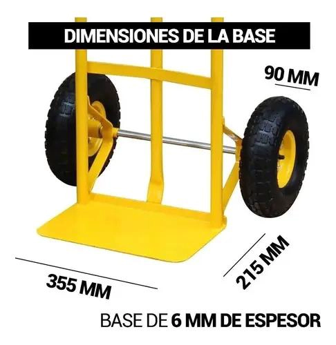 CARRO DE MANO DE ACERO PARA CARGAS DE HASTA 200 KG - 2
