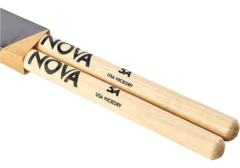 BAQUETAS DE MADERA HICKORY 5A PARA BATERIA - 4