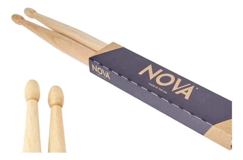 BAQUETAS DE MADERA HICKORY 5A PARA BATERIA - 5