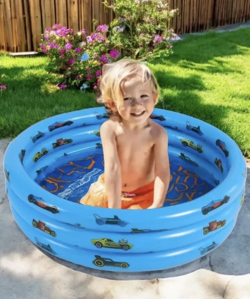PISCINA INFLABLE REDONDA PARA NIÑOS 80 CM DE DIAMETRO - 3