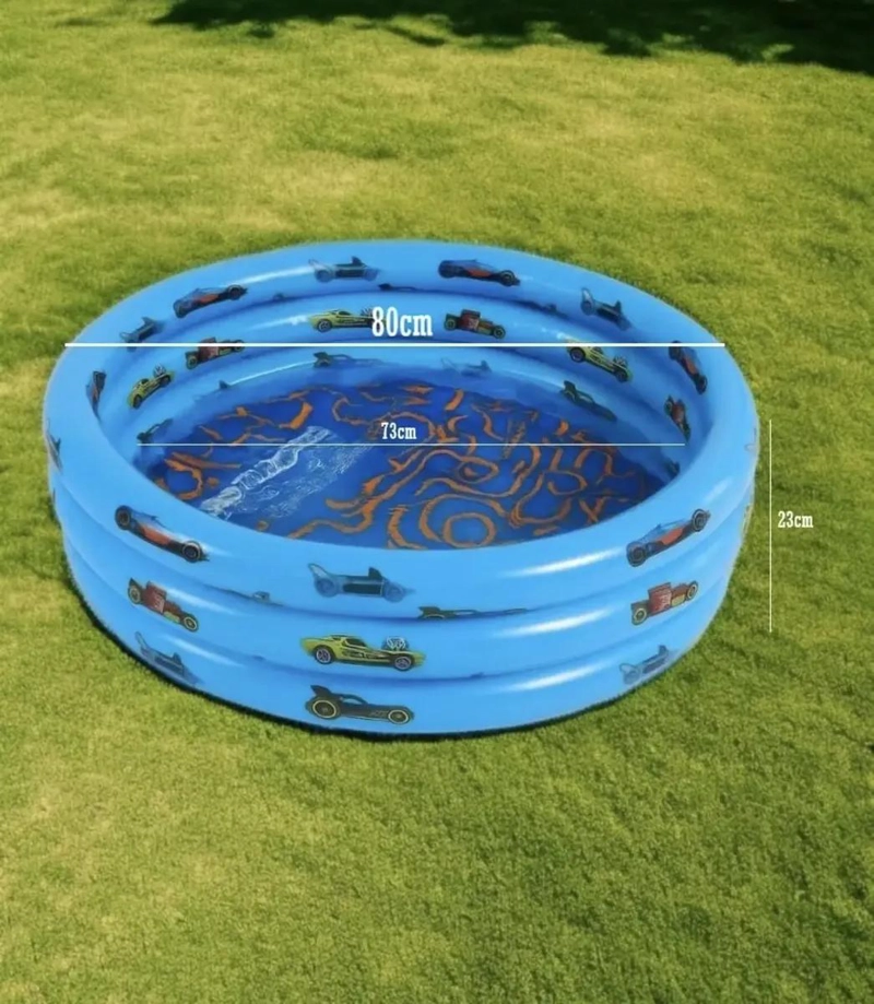 PISCINA INFLABLE REDONDA PARA NIÑOS 80 CM DE DIAMETRO - 4